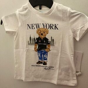 Baby Boy New York Polo Bear Cotton T-shirt by Ralph Lauren (Rare)